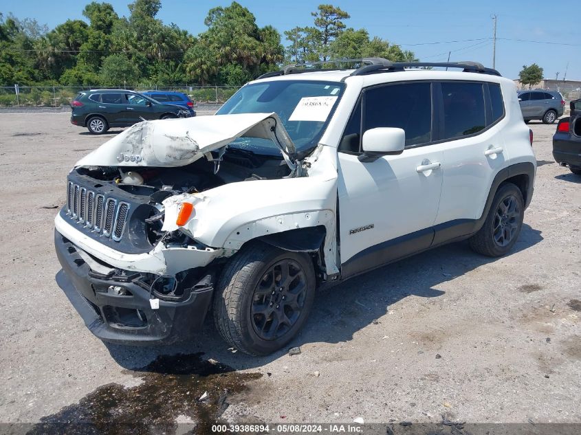 2018 Jeep Renegade Latitude Fwd VIN: ZACCJABB4JPJ33285 Lot: 39386894