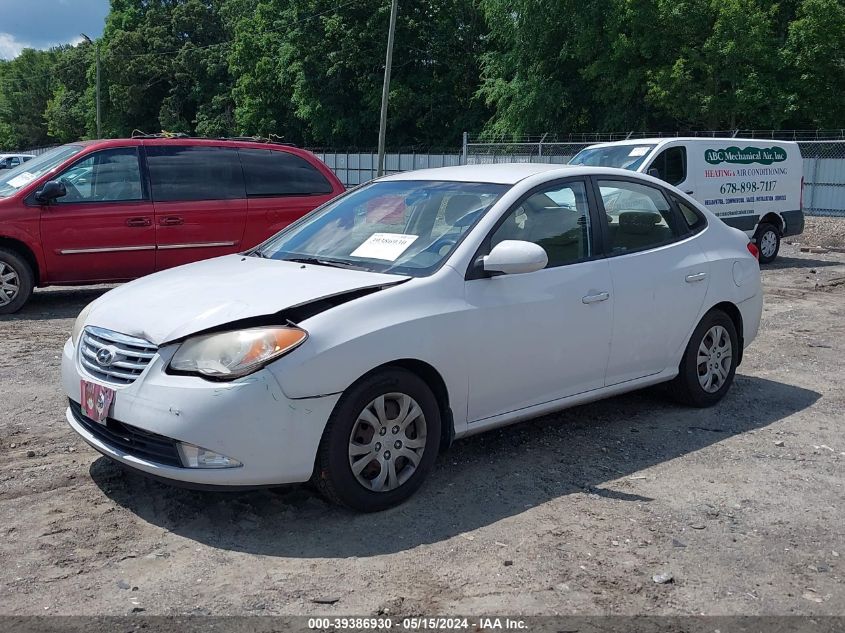 2010 Hyundai Elantra Gls VIN: KMHDU4AD1AU991293 Lot: 39386930