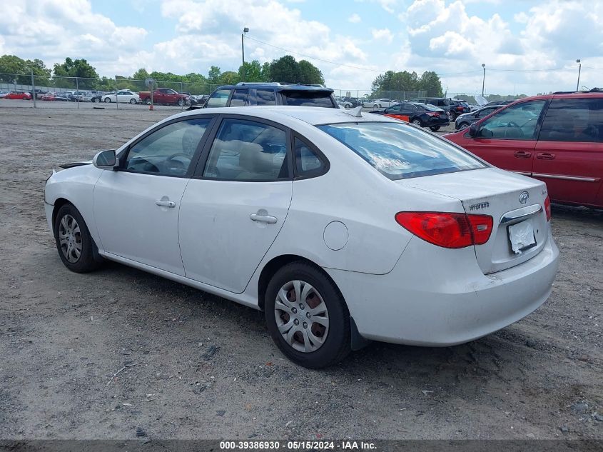 2010 Hyundai Elantra Gls VIN: KMHDU4AD1AU991293 Lot: 39386930