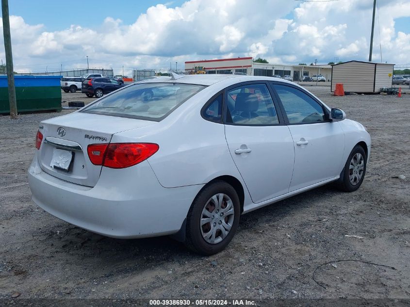 2010 Hyundai Elantra Gls VIN: KMHDU4AD1AU991293 Lot: 39386930