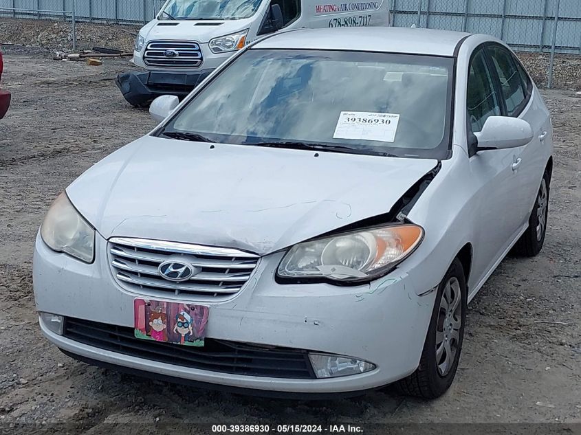 2010 Hyundai Elantra Gls VIN: KMHDU4AD1AU991293 Lot: 39386930