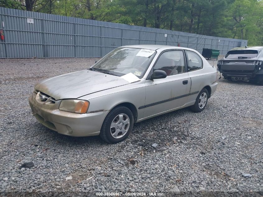 2000 Hyundai Accent L VIN: KMHCF35G3YU012422 Lot: 39386967