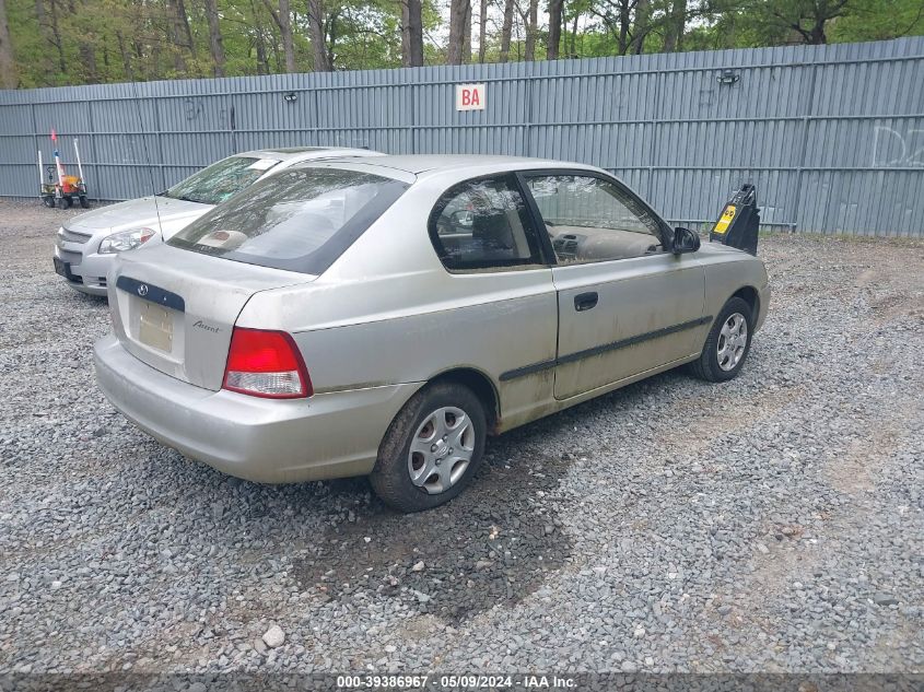 2000 Hyundai Accent L VIN: KMHCF35G3YU012422 Lot: 39386967