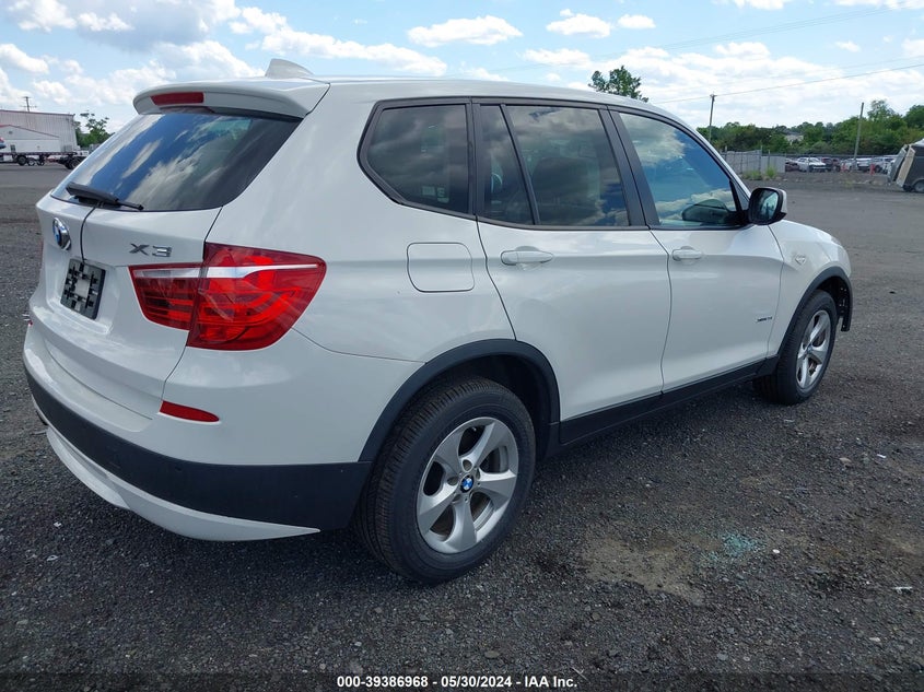 2012 BMW X3 xDrive28I VIN: 5UXWX5C54CL718792 Lot: 39386968
