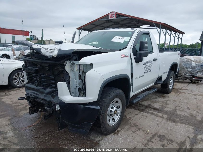 2021 Chevrolet Silverado 3500Hd 4Wd Regular Cab Long Bed Wt VIN: 1GC3YSE72MF296472 Lot: 39386969