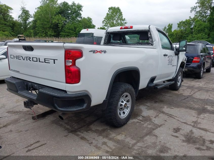 2021 Chevrolet Silverado 3500Hd 4Wd Regular Cab Long Bed Wt VIN: 1GC3YSE72MF296472 Lot: 39386969