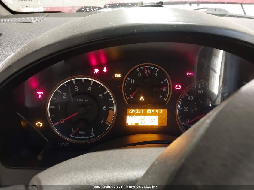 2013 Nissan Titan Sl VIN: 1N6BA0EC3DN302784 Lot: 39386973