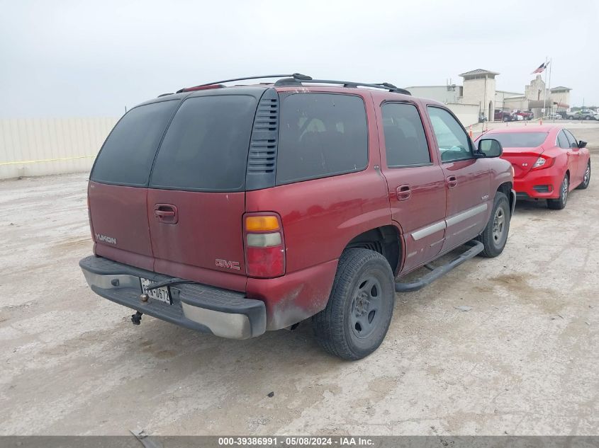 2002 GMC Yukon Sle VIN: 1GKEC13V32R176568 Lot: 39386991