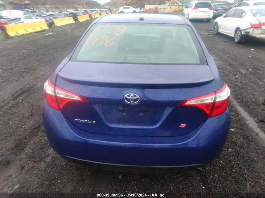 2014 Toyota Corolla S Plus VIN: 2T1BURHE0EC125630 Lot: 39386996