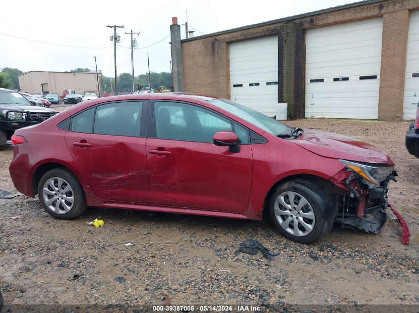 2022 Toyota Corolla Le VIN: 5YFEPMAE8NP275793 Lot: 39387005