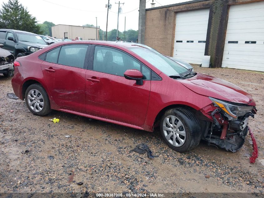 2022 Toyota Corolla Le VIN: 5YFEPMAE8NP275793 Lot: 39387005