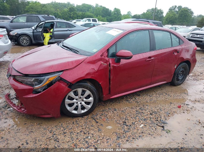 2022 Toyota Corolla Le VIN: 5YFEPMAE8NP275793 Lot: 39387005