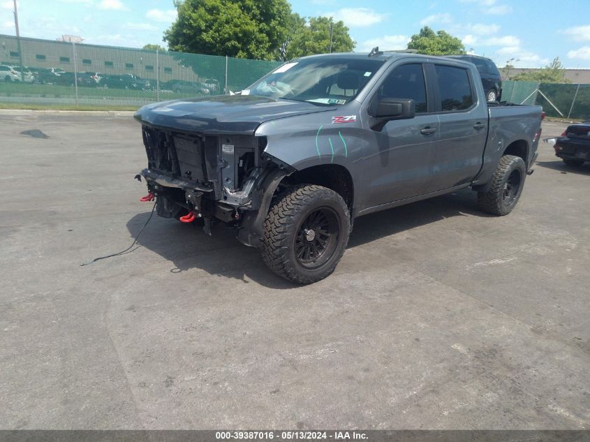 2021 Chevrolet Silverado 1500 4Wd Short Bed Custom Trail Boss VIN: 1GCPYCEF8MZ237164 Lot: 39387016