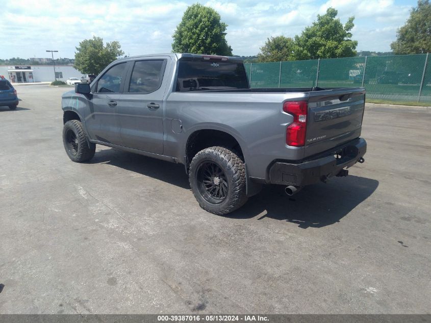 2021 Chevrolet Silverado 1500 4Wd Short Bed Custom Trail Boss VIN: 1GCPYCEF8MZ237164 Lot: 39387016