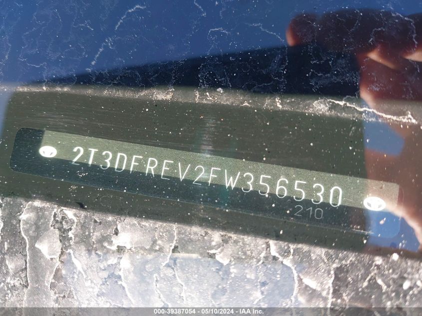 2015 TOYOTA RAV4 LIMITED - 2T3DFREV2FW356530