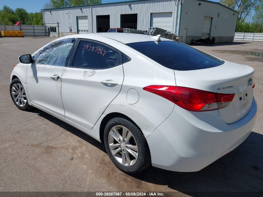 2013 Hyundai Elantra Gls VIN: 5NPDH4AE3DH190770 Lot: 39387067