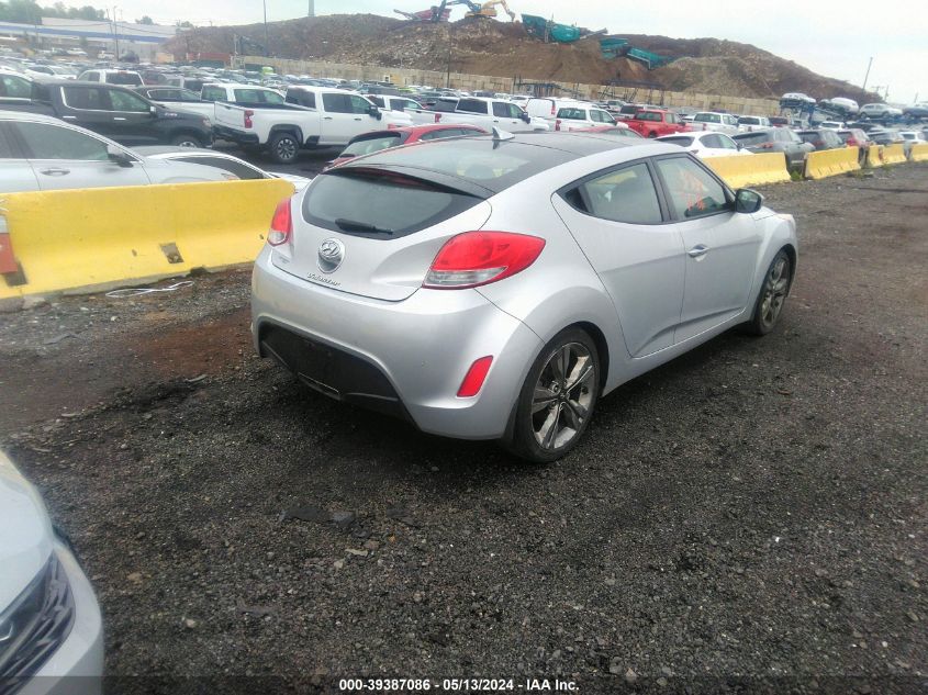 2016 Hyundai Veloster VIN: KMHTC6AD3GU282576 Lot: 39387086