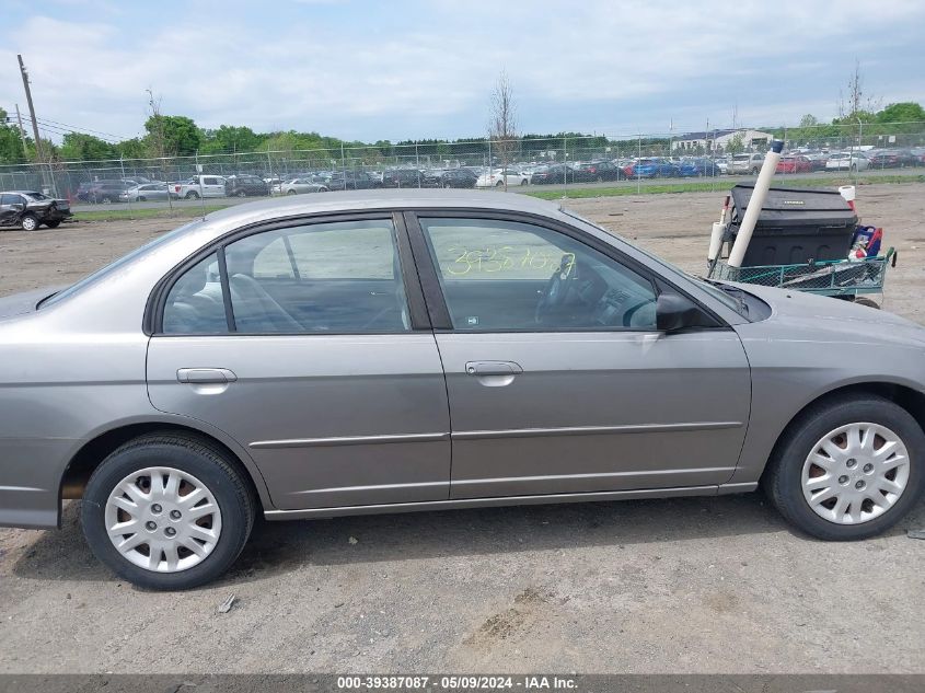 2004 Honda Civic Lx VIN: 2HGES16564H503351 Lot: 39387087