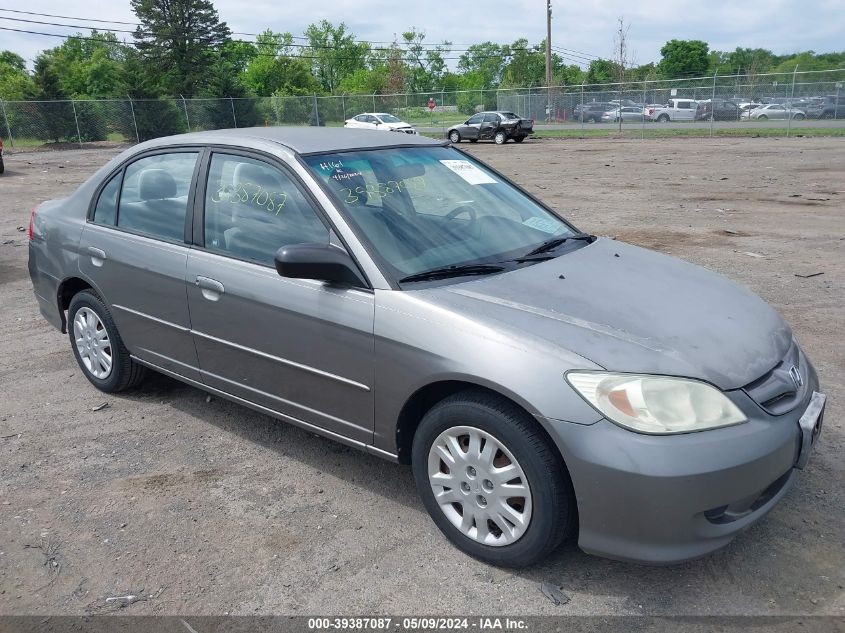 2004 Honda Civic Lx VIN: 2HGES16564H503351 Lot: 39387087