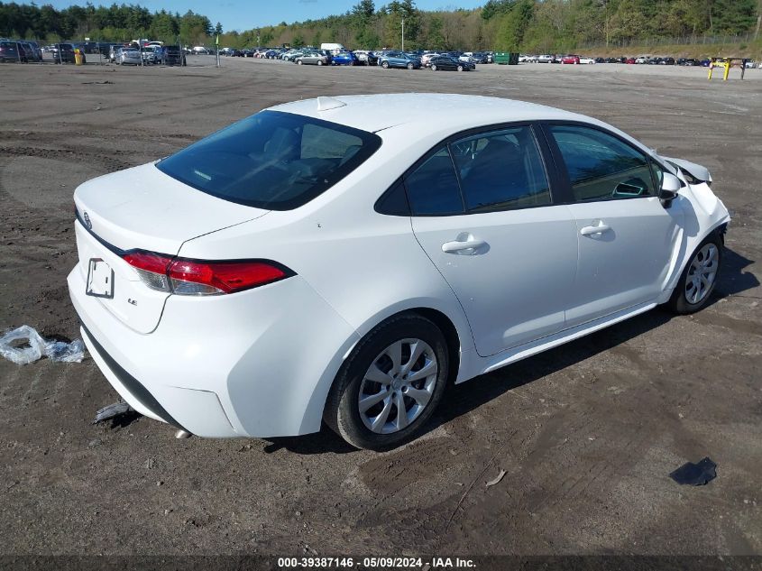 2021 Toyota Corolla Le VIN: 5YFEPMAEXMP248609 Lot: 39387146