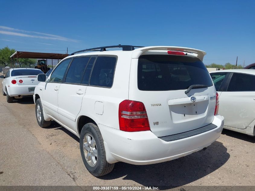 2003 Toyota Highlander Limited V6 VIN: JTEHF21A930152959 Lot: 39387159