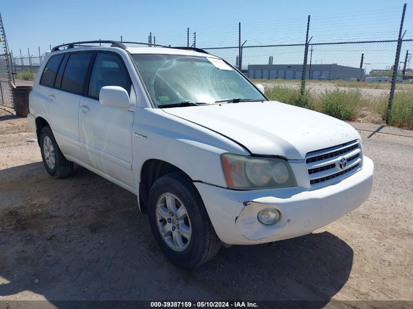 2003 Toyota Highlander Limited V6 VIN: JTEHF21A930152959 Lot: 39387159