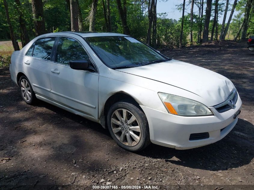 2007 Honda Accord 3.0 Ex VIN: 1HGCM665X7A093476 Lot: 39387165