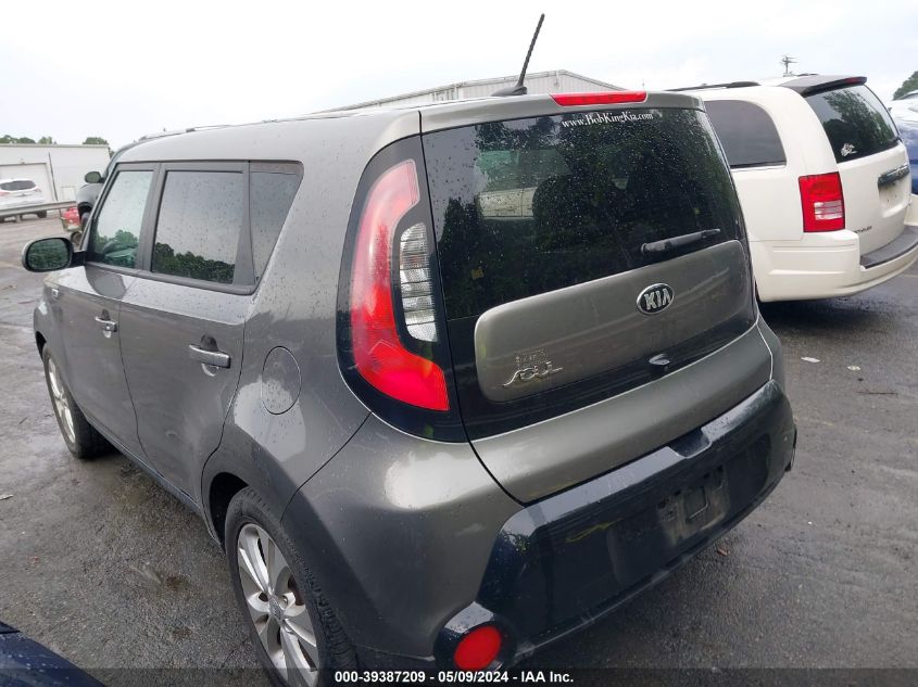 2016 Kia Soul + VIN: KNDJP3A55G7366307 Lot: 39387209