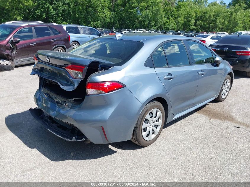 2022 Toyota Corolla Le VIN: JTDEPMAE3N3016735 Lot: 39387231