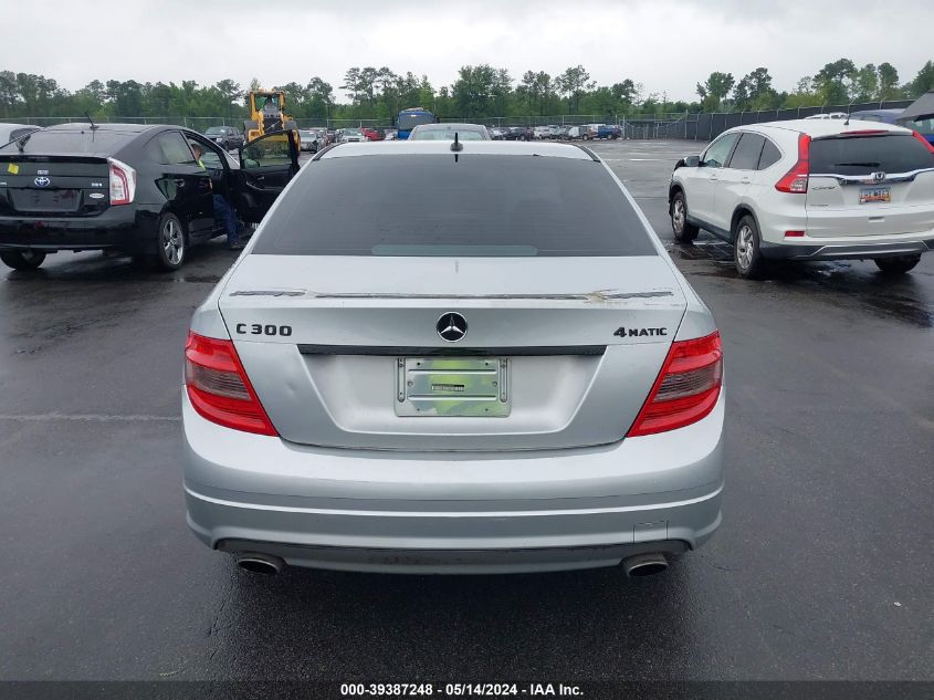 2010 Mercedes-Benz C 300 Luxury 4Matic/Sport 4Matic VIN: WDDGF8BB9AR108033 Lot: 39387248