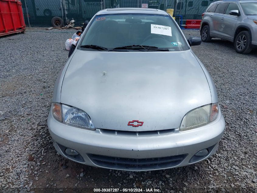 2001 Chevrolet Cavalier Z24 VIN: 1G1JF12T517206691 Lot: 39387287