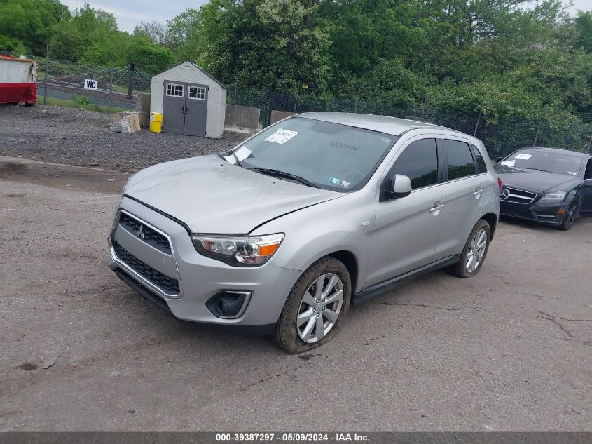 2014 Mitsubishi Outlander Sport Se VIN: 4A4AR4AU6EE007590 Lot: 39387297