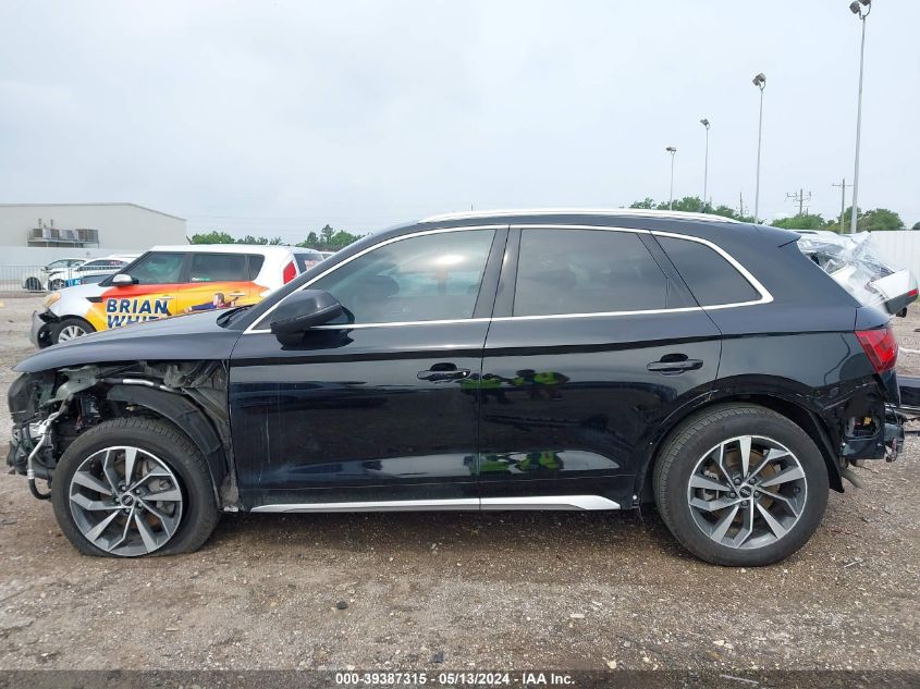 2021 Audi Q5 Premium 45 Tfsi Quattro S Tronic VIN: WA1AAAFY8M2076476 Lot: 39387315