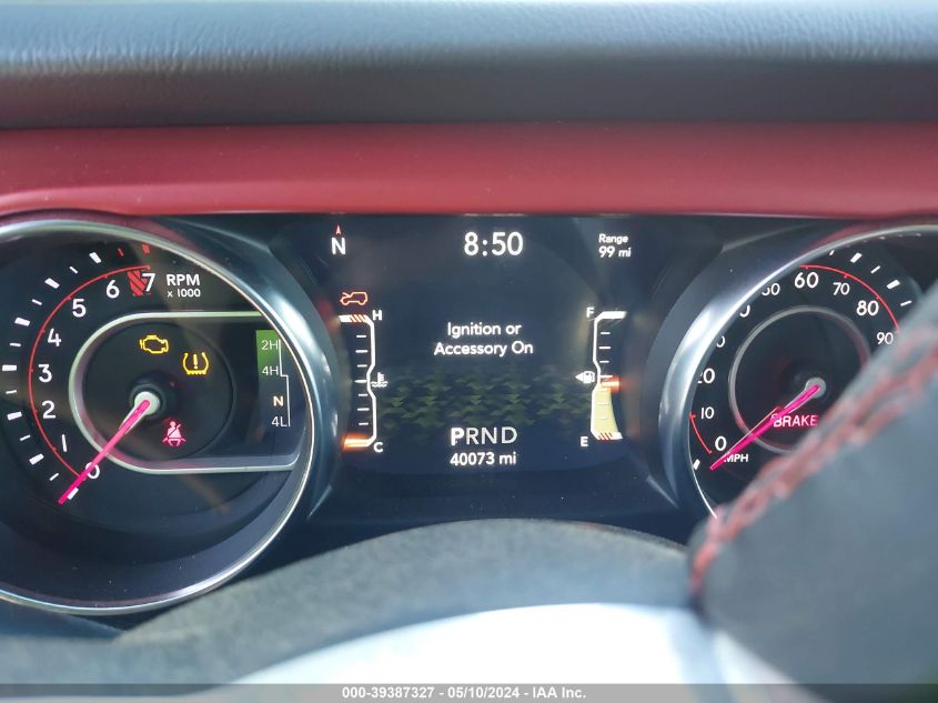 2019 Jeep Wrangler Unlimited Rubicon 4X4 VIN: 1C4HJXFG7KW664518 Lot: 39387327