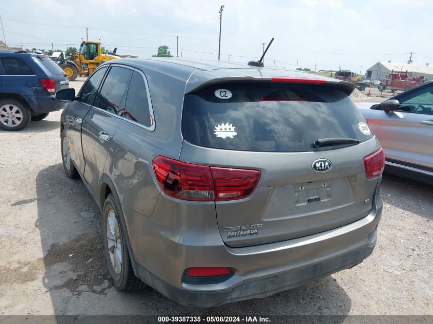 2019 Kia Sorento 2.4L L VIN: 5XYPG4A3XKG432439 Lot: 39387335