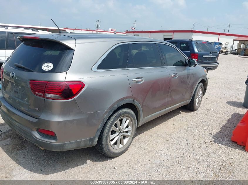 2019 Kia Sorento 2.4L L VIN: 5XYPG4A3XKG432439 Lot: 39387335