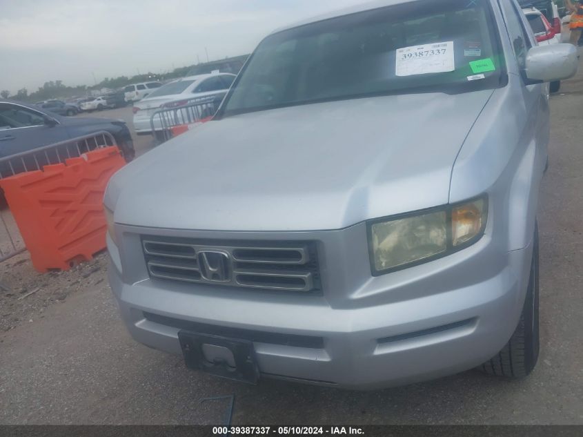 2006 Honda Ridgeline Rts VIN: 2HJYK164X6H570469 Lot: 39387337