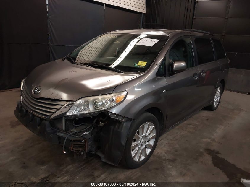 2016 Toyota Sienna Xle Premium 7 Passenger VIN: 5TDDK3DC4GS140500 Lot: 39387338