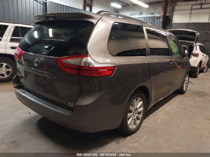 2016 Toyota Sienna Xle Premium 7 Passenger VIN: 5TDDK3DC4GS140500 Lot: 39387338