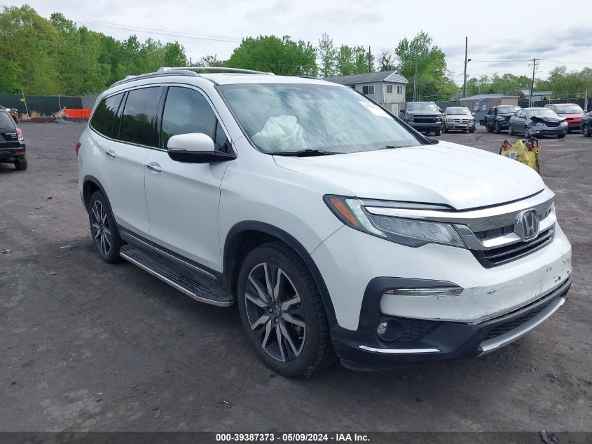 2020 Honda Pilot Awd Elite VIN: 5FNYF6H02LB053619 Lot: 39387373