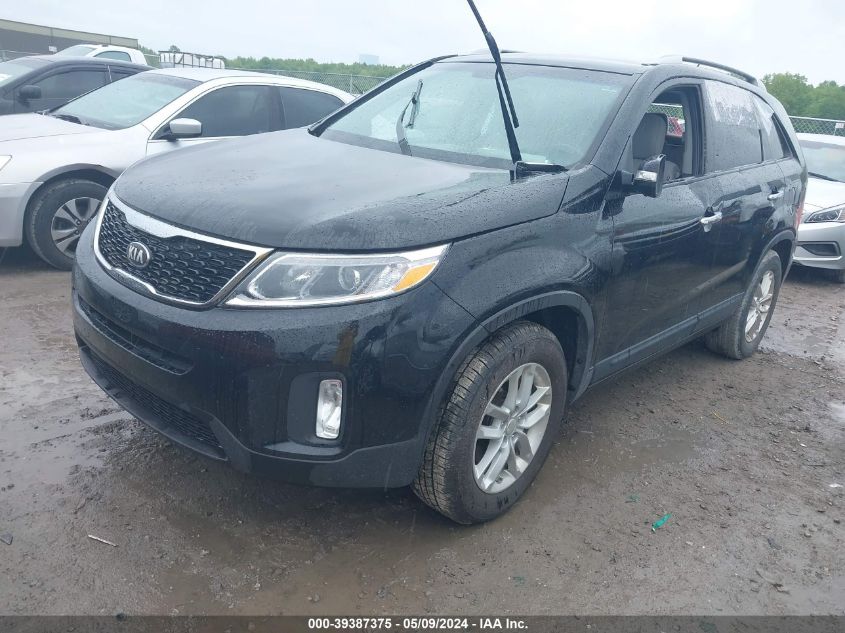 2014 Kia Sorento Lx VIN: 5XYKT4A66EG480461 Lot: 39387375