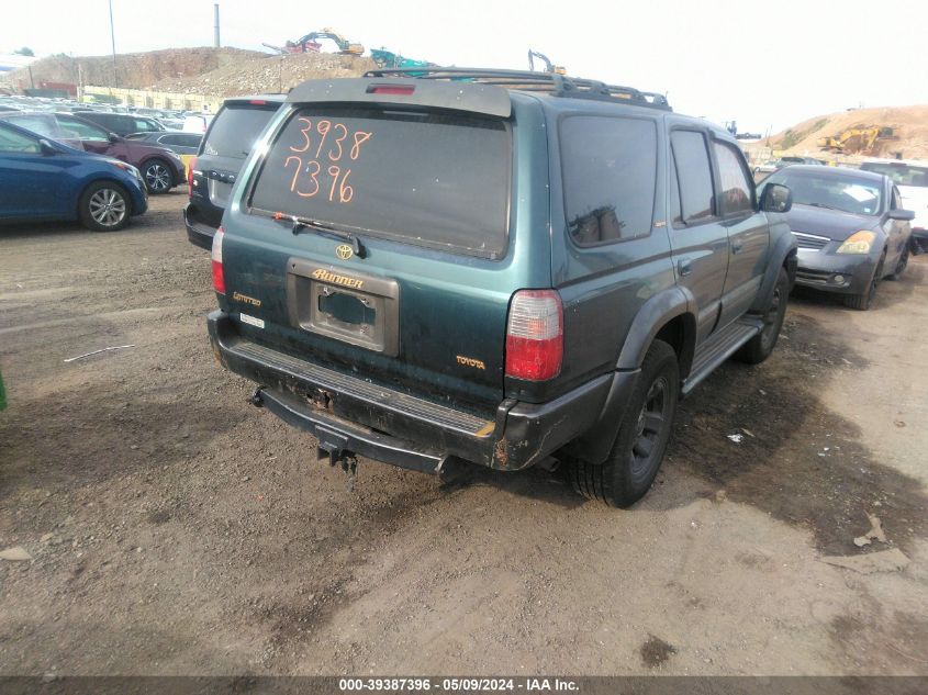 1996 Toyota 4Runner Limited VIN: JT3HN87R0T0038117 Lot: 39387396