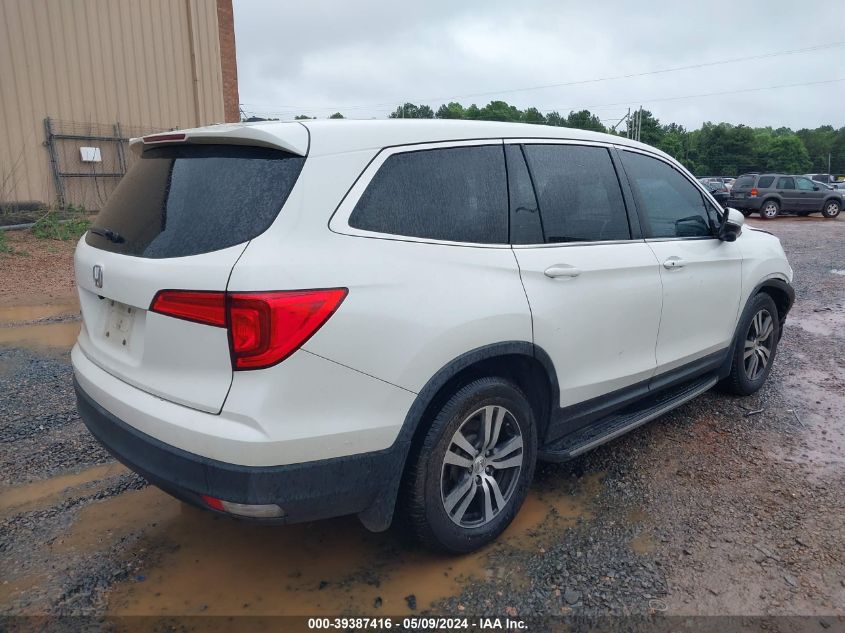 2017 Honda Pilot Ex-L VIN: 5FNYF5H80HB017712 Lot: 39387416