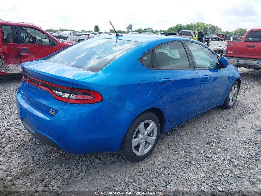 2016 Dodge Dart Sxt VIN: 1C3CDFBA6GD623169 Lot: 39387426