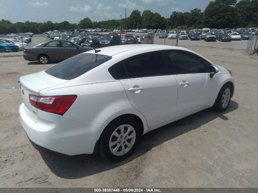 2014 Kia Rio Lx VIN: KNADM4A33E6404756 Lot: 39387449