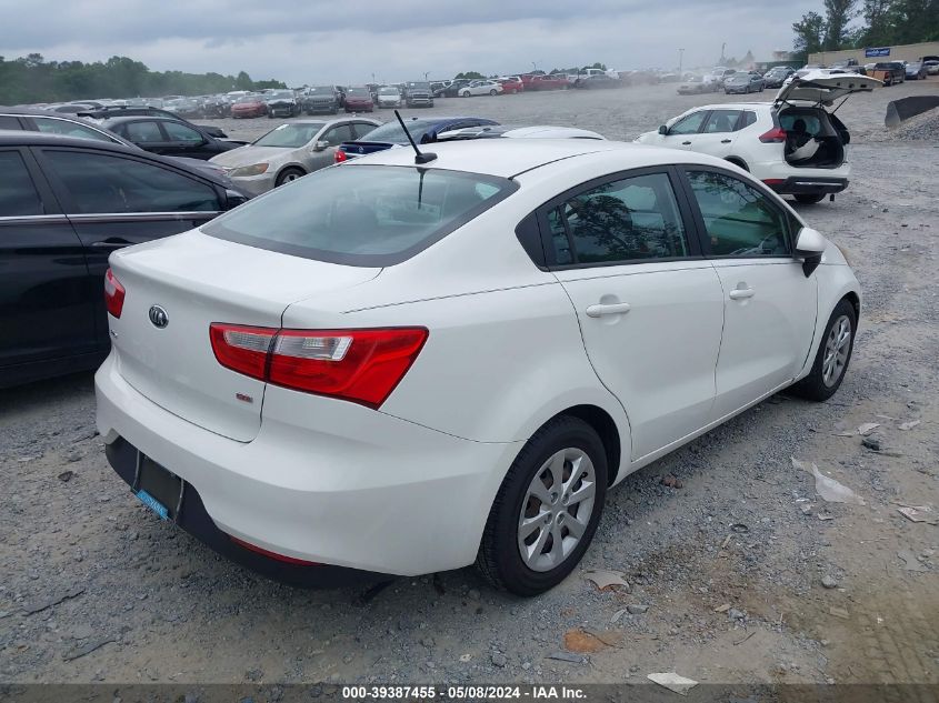 2016 Kia Rio Lx VIN: KNADM4A37G6639258 Lot: 39387455