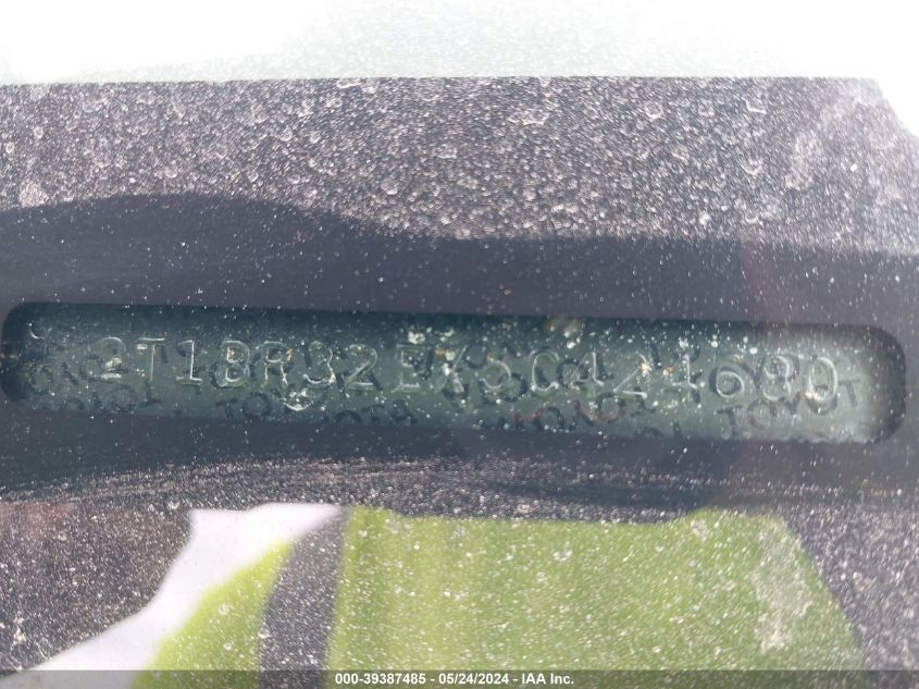 2005 Toyota Corolla Ce VIN: 2T1BR32EX5C424680 Lot: 39387485