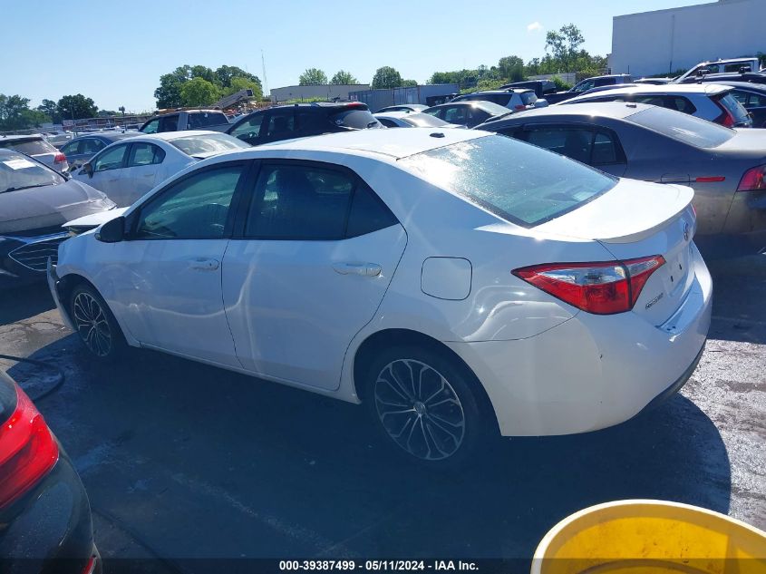 2014 Toyota Corolla S Plus VIN: 2T1BURHE2EC086023 Lot: 39387499