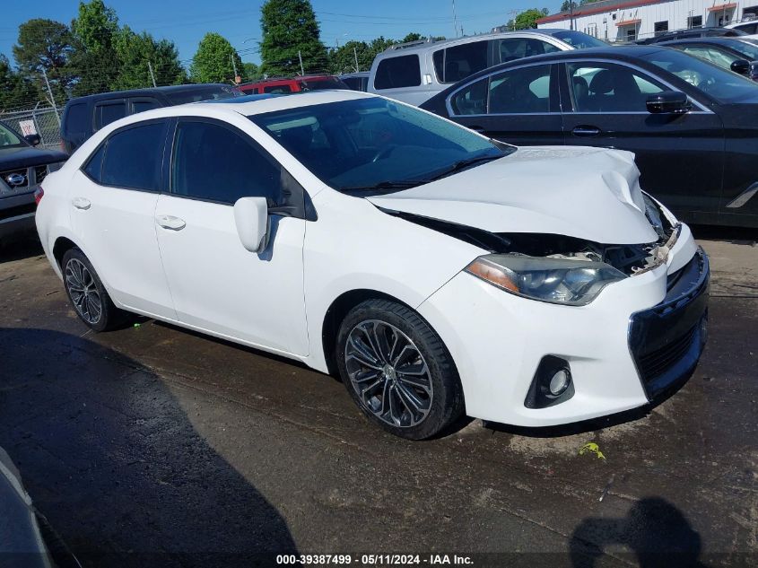 2014 Toyota Corolla S Plus VIN: 2T1BURHE2EC086023 Lot: 39387499