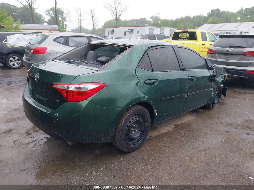 2015 Toyota Corolla Le VIN: 2T1BURHE7FC473958 Lot: 39387597